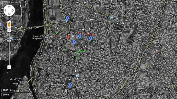 carte Caire Carte centre-ville Caire